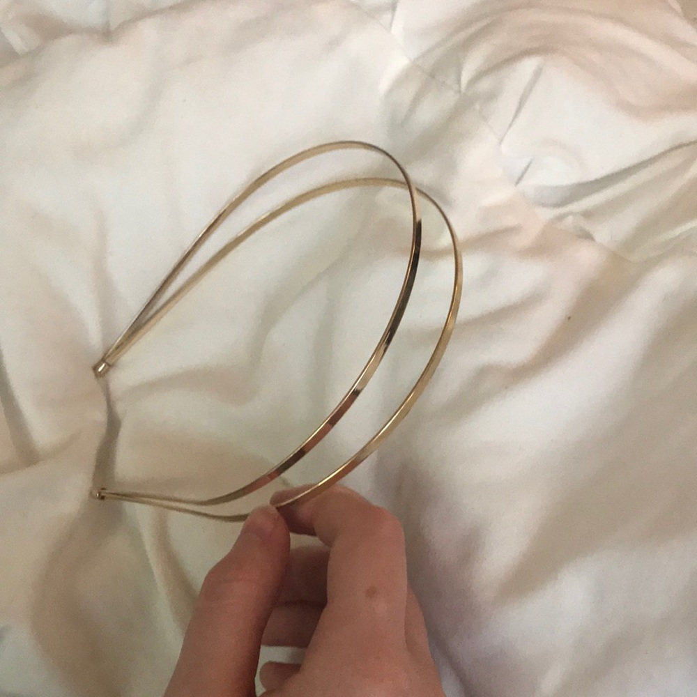 gold target headband